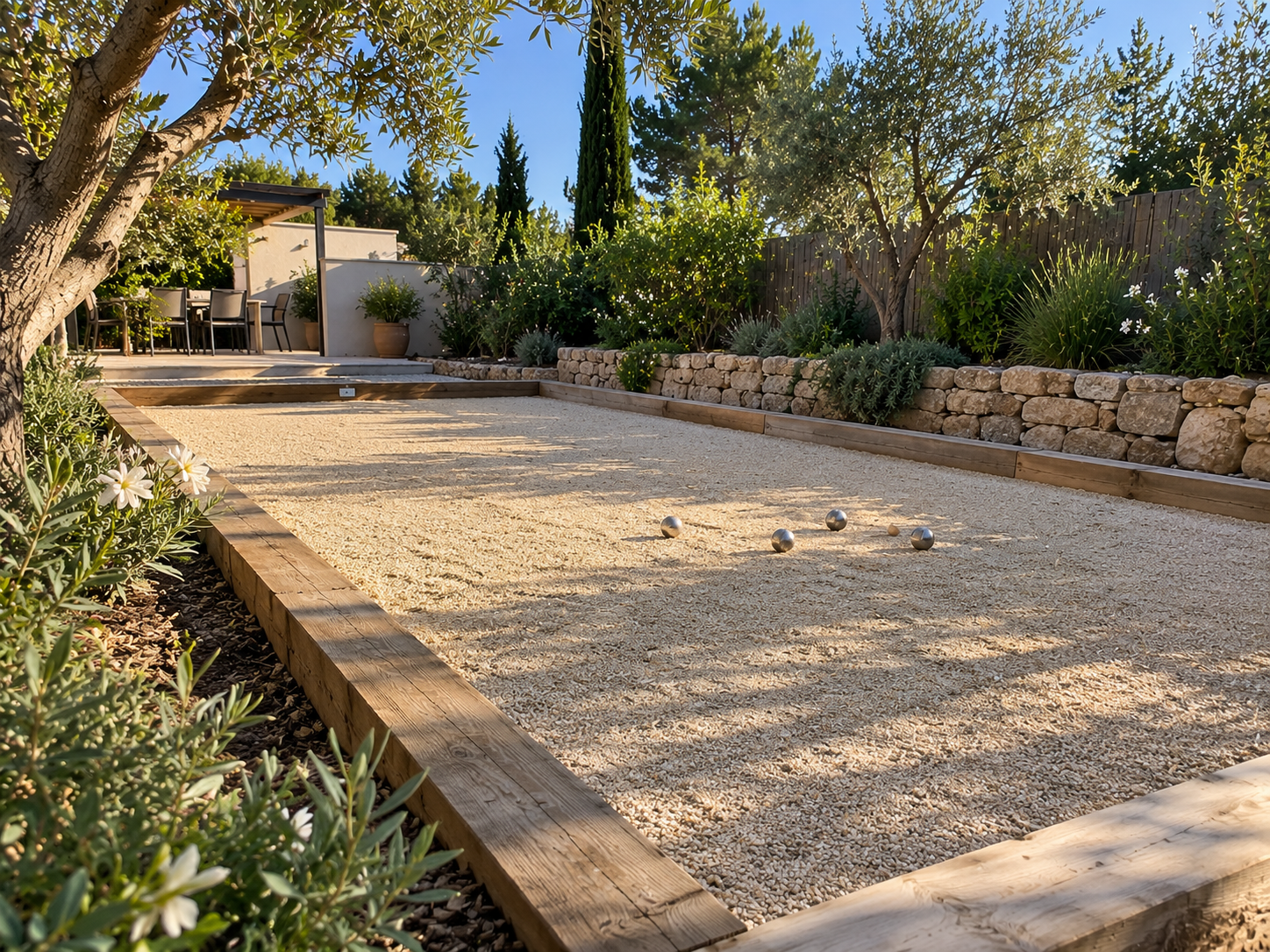 Création d'un terrain de pétanque